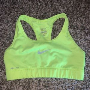 Nike Pro Sports Bra Neon